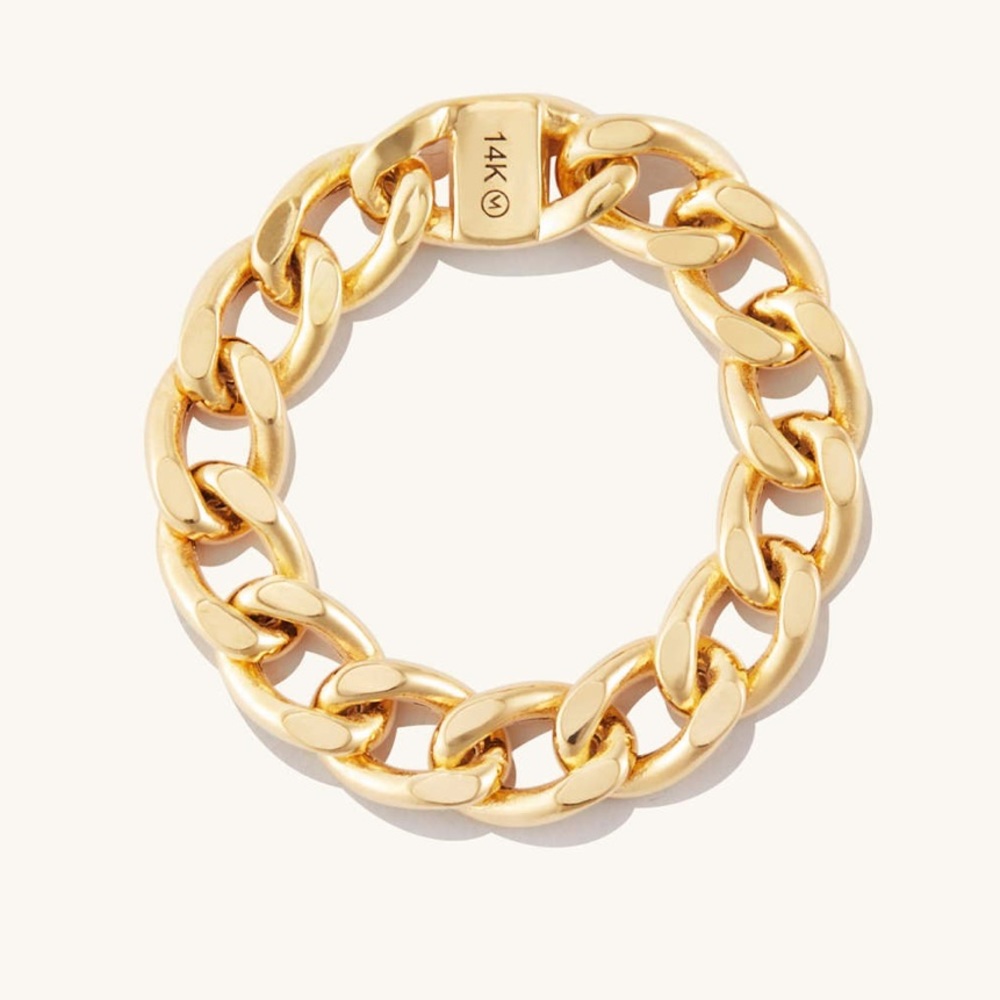 Bold chain ring